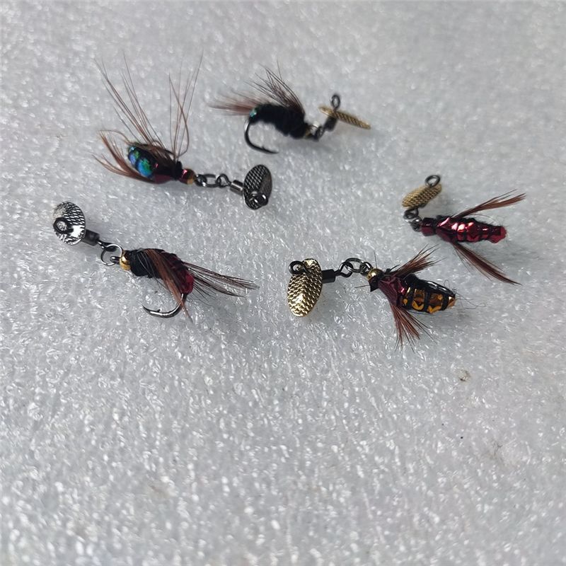 Fishing Hook - طُعم صيد T34C بالترتر، طُعم صناعي،
