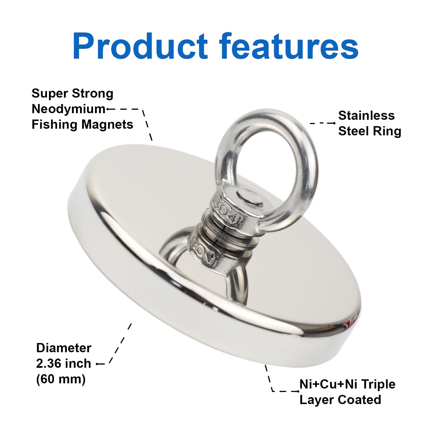 D90 سحب ماكس 350 كجم سوبر قوي  - مراجعة Fishing Hook Stainless Steel وسعره