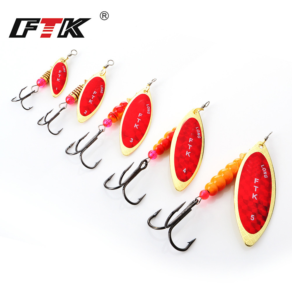 طُعم FTK سبينر ، طُعم 4G/7G/12 - مراجعة Fishing Hook Treble وسعره