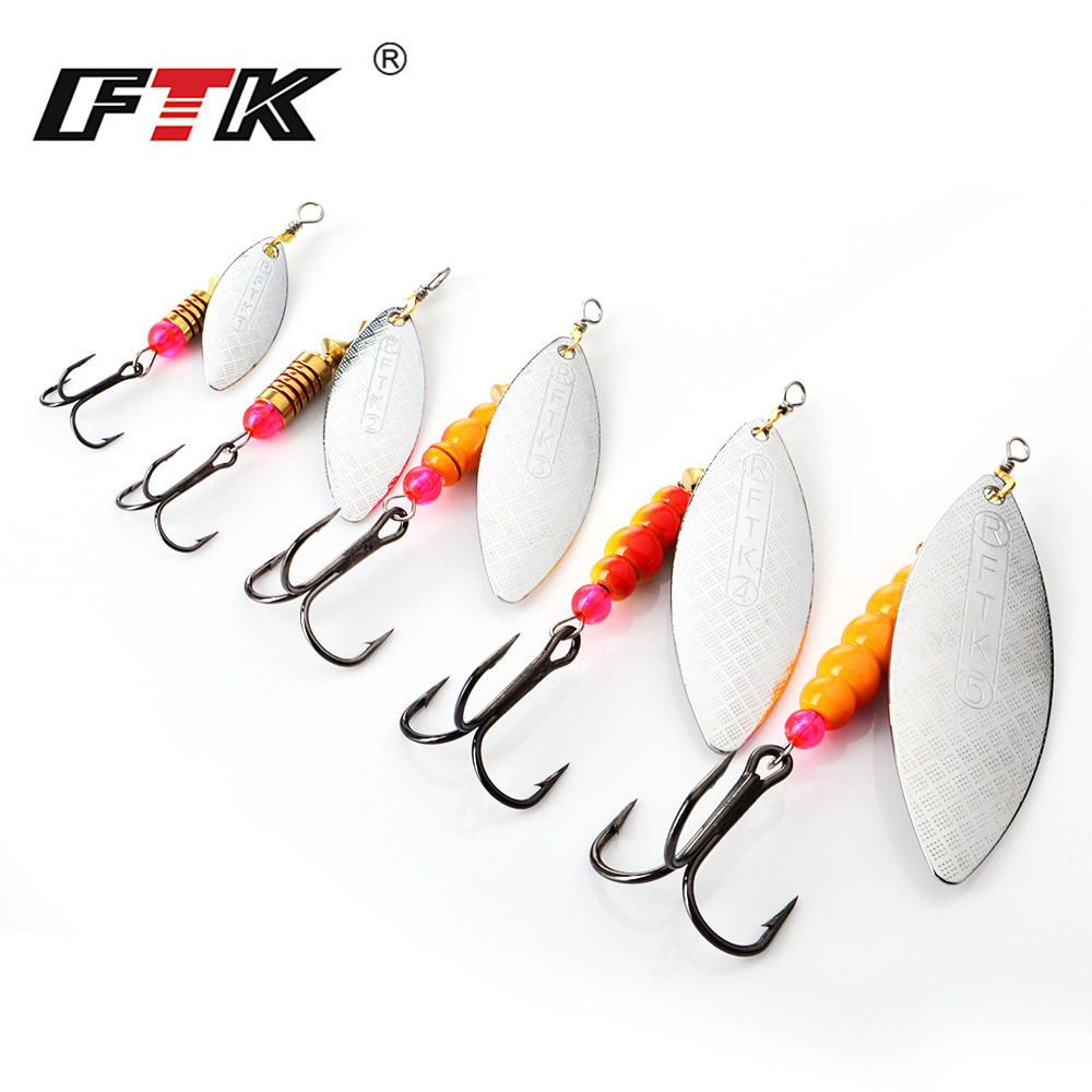 طُعم FTK سبينر ، طُعم 4G/7G/12 - مراجعة Fishing Hook Treble وسعره