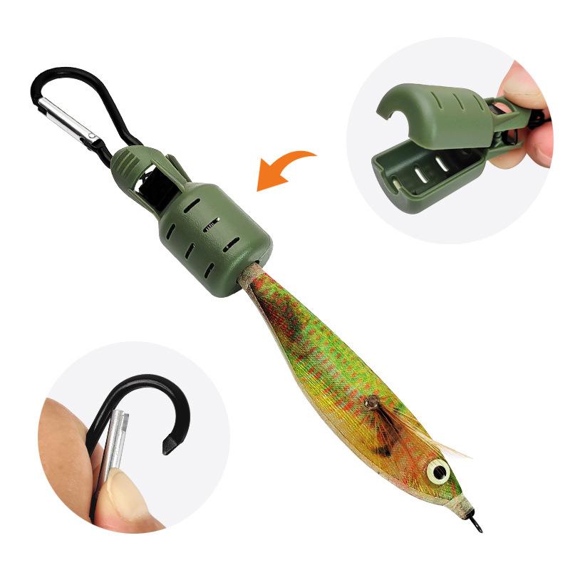 واقي طُعم صيد الحبار مع حلقة ت - مراجعة Fishing Hook Jig وسعره