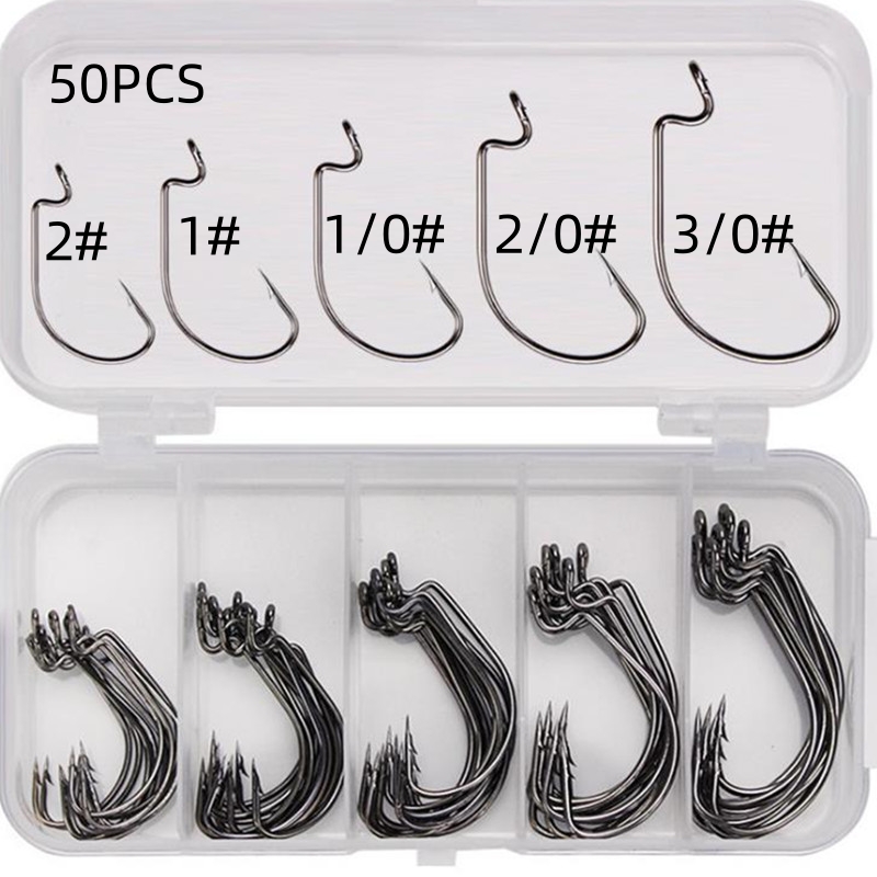 50 قطعة/صندوق خطافات صيد من ال - مراجعة Fishing Hook Box وسعره