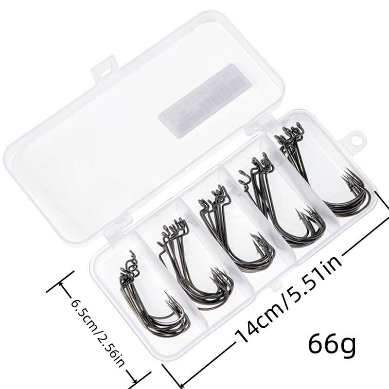50 قطعة/صندوق خطافات صيد من ال - مراجعة Fishing Hook Box وسعره
