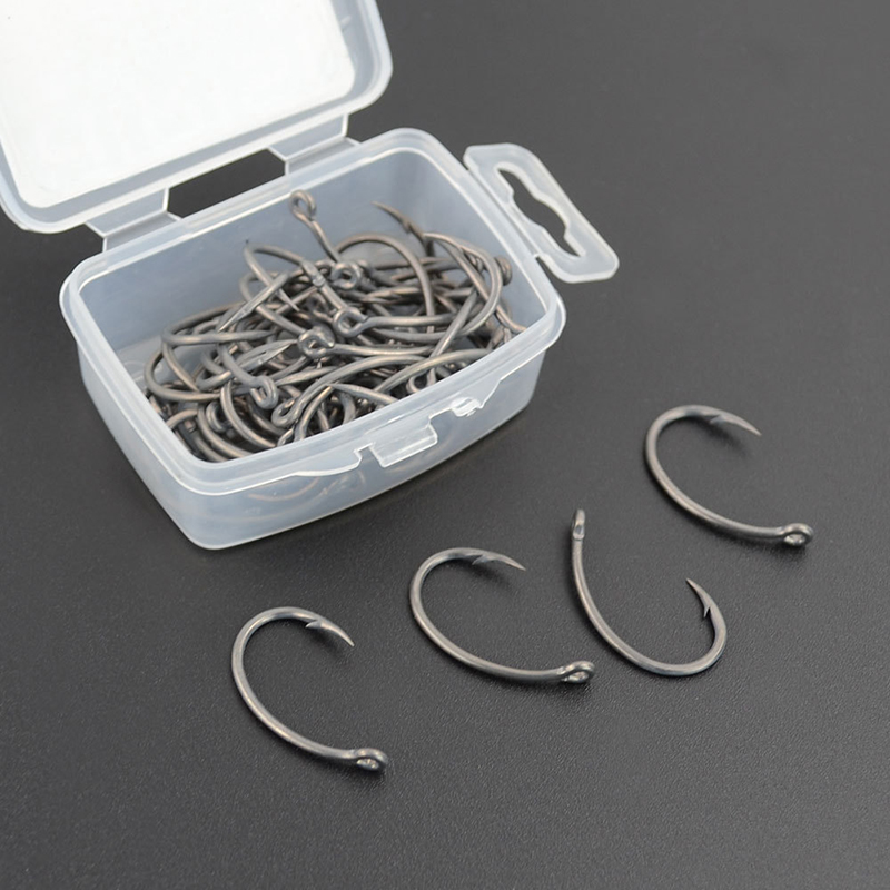خطافات صيد جديدة من هيريسي، 50 - مراجعة Fishing Hook Box وسعره